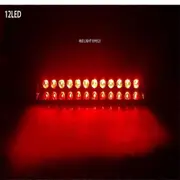 Night knight 12 LED Police Strobe Lights Emergency Suction Cup Warning Light Flash Dash Lamp Flashing Windshield Warning Light red 1pcs