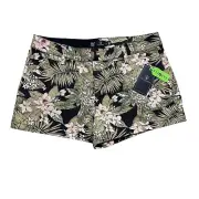 Volcom Womens Size 27 Tropical Print Chino Frochickie Short Shorts NWT