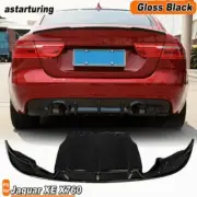 Glossy Black Rear Bumper Diffuser Lip Spoiler Fit For Jaguar XE X760 Sedan 15-17 (for: Jaguar)