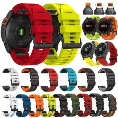 Quickfit Band For Garmin Fenix 7X 7 6X 6 Pro 5X 3 3HR Epix Pro 2 Silicone Strap
