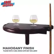 Wall Mount Drink Table Game Room Shelf Cue Holder Billiards Pool Deck Bar Table