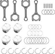 Dasbecan 2.4L Engine Piston Kit With Connecting Rod Set Compatible with Hyundai Sonata 2011-2019 Tucson 2014-2019 Kia Optima Sorento 2011-2019 Kia Sportage 2014-2019 Replace# 23040-2G200 23040-25200