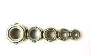125pcs Fine Thread Grade 8 Nylon Insert Lock Nut Yellow Zinc