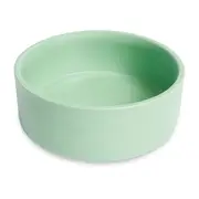 All Day Matte Ceramic Dog Bowl Light Green