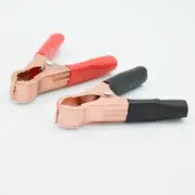 Alligator Clip for Car Van Battery Test Lead Electrical Wire Clamp 80mm 50A 2Pcs