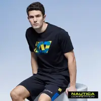 在飛比找momo購物網優惠-【NAUTICA】男裝 COMPETITION撞色修身運動短