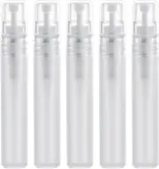 5pcs 8ml Perfume Atomizers Refillable, Matte Plastic Small Spray Bottles