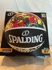 SPALDING Basketball Ball Graffiti Size 6 Rubber 28.5” Outdoor Basketball Red