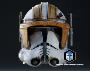 DIY Galactic Armory phase 2 commander Cody helmet Primed And Sanded