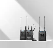 UWMIC9S KIT 2- RX9+TX9+TX9 ADVANCED 2-PERSON WIRELESS UHF LAVALIER SYSTEM WITH DUAL CAMERA-MOUNT RECEIVER, PREMIUM DK3A LAVALIERS, LI-ION POWER, HARD CASE & MORE