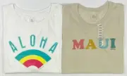 Women's Juniors Ripcurl Rip Curl Crop Short Sleeve Hawaii Shirt