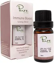 Alcyon Pure Synergy Immune Boost Essential Oil - Promotes Health & Alertness - Sweet Citrus Aroma with Camphorous & Herbal Tones - Natural Health & Vitality Formula - 10ml Immune Boost & Wellness