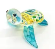 Hand Blown Art Glass,Sea Turtle Miniature Animals Collection