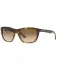 NEW AUTHENTIC RAYBAN BROWN TORTOISE,SILVER FRAME SUNGLASSES - RB4154