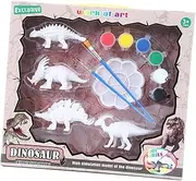Vaguelly Painting Model Toys Boys and Girls Painting Toy Blank Graffiti Dinosaur Models for Boys and Girls