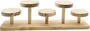 MIAO YUAN Wooden Display Rack, Storage Stand for Ornaments, Collection Storage Organizer, Desktop Decorative Rack for Fashion Play, Jewelry, Perfume, Cosmetics