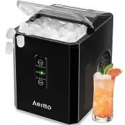 Portable Ice Maker - 9 Cubes in 6 Mins, Self-Cleaning, 26Lbs/24H