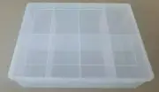 8 Compartment Lego Storage Box Organiser Toys Gloss Clear Finish New Sealed