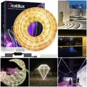 BeatiLux 6M/20FT LED Rope Lights w/216Leds Fairy Light for Garden Outdoors Xmas