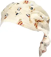 [Generic] Female Oil-proof Fashion Hair Cap Cooking Protection Hat Breathable Catering for Home Kitchen Restaurant Bakery