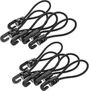 BESPORTBLE 20Pcs Elastic Bungee Cord with Hooks Heavy Duty Outdoor Straps for Camping Hiking Travel Durable Shock Rope for Secure Luggage Fastening Versatile Use