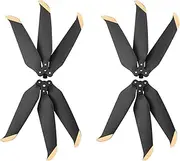 Three-Blade Propeller Light Weight Quick Release Props Blade Replacement Wing Fans Parts Accessories, for DJI Air 2/Air 2S Drone Drone Blades (Size : 2 Pair Black)