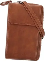 [CALLARON] Fashionable Crossbody Wallet for Women Multi Functional PU Phone Bag Stylish Coin Purse Money Storage for Outdoor Activities Versatile Design