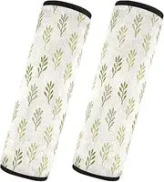 Car Seat Belt Pads Covers Set of 2 Breathable Car Safety Seat Belt Strap Shoulder Pad Backpack Shoulder Strap Pad Cover Car Accessories for Adults Youth Kids M Flower Winter (4)