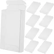 PVC Cassette Tape Storage System 10pcs Cassette Tape Cases Box Lid Dust Protection