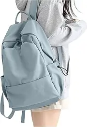 [Lendolk] School Backpack Womens,Causal Travel School Bags 14 Inch Laptop Backpack for Teenage Girls Lightweight Rucksack Water Resistant Bookbag College Boys Women Men Daypack