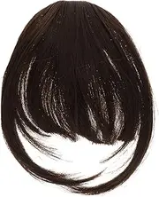 AUTSUPPL Clip in Hair Bangs Extensions for Women Lightweight Fake Bangs Clip High Temperature Material for Weddings Parties and Daily Wear