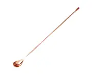 Stainless Steel Spiral Long Handle Mixing Stir Cocktail Spoon Bar Bartender Tool-Rose Gold - Rose Gold