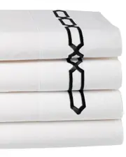 Dea Italian Linens Prato Embroidered Sheet Set