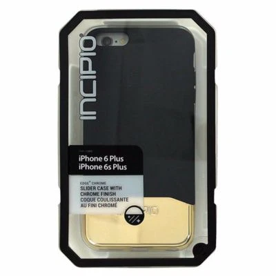 Incipio Edge Chrome Gold/Black Case Shock Absorbing Cover for iPhone 6S+ 6 Plus