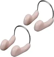 Nose Clip for Swimming Comfortable Padded Nose Peg for Fresh (2 Pcs Flesh)