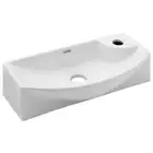 Cefito Bathroom Basin Vanity Ceramic Sink Faucet Above Counter Wall Hung White