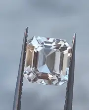 6.50 Ct Natural cut Emerald Square Shape yellow Kunzite from Afghanistan.