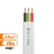 Electra-Cables 1.5mm Twin & Earth Flat Cable | Pvc / Pvc | 7-050-2ERB | 10mtr C