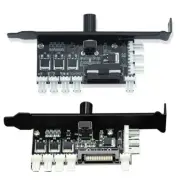 Desktop Computer Chassis Controller Cooling Fan Speed Control Sata / Molex 4Pin