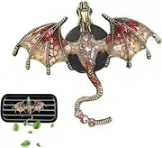 Dragon Car Air Freshener Vent Clips,Car Oil Diffusers Vent Clip | Car Air Fresheners Vent Clips Rhinestone Decoration Cute Air Outlet Clip for Car Accessories