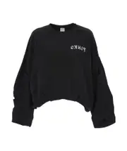 logo-print sweatshirt M/L,XS,M black