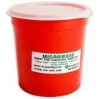 2x 1L Microwave Safe Food Container Soup Mug Cup Bowl Lunch Box Cooking Camping