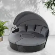 Garden Day Bed Outdoor Lounge Setting Patio Furniture UV Resistant PE Wicker