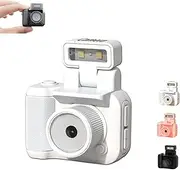 Retroscope Mini Camera,Retroscope,Mini Camera Keychain,Retroscope Mini Camera Tiktok,Retroscope Mini Camera Keychain,1080p Mini Vintage Camera with 1.4in LCD Screen (White,32G)