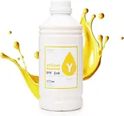 CISinks Premium DTF Ink Bottle Refill Set 1000ML- Direct to Film Heat Transfer Printing, Conversion Kit, Compatible w/DTF Film-Yellow