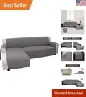 Sofa Slipcover L Shape Sofa Cover Sectional Couch Cover Chaise Lounge Cover R...