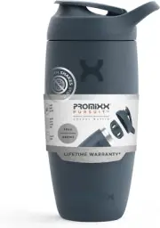 Pursuit Shaker Bottle Insulated Stainless Steel Water Bottle and Blender Cup, 18