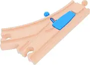 VANZACK Wooden Track Train Switch Track for Enhance Parent Interaction Encourages Fine Motor Skills Fun Railway Accessories for Imaginative Play
