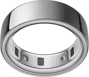 Oura Ring 4 - Silver - Size 9 - Smart Ring - Size First with Oura Sizing Kit - Sleep Tracking Wearable - Heart Rate - Fitness Tracker - Up to 8 Days of Battery Life, 9