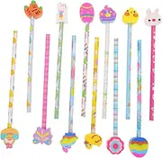 Generic 12pcs Easter Pencil Cute Pencils Colour Pencils Pencil Case Pencils Bulk Everlasting Pencil Drawing Pencils Pencil Golf Pencils Triangle Pencils for Wood